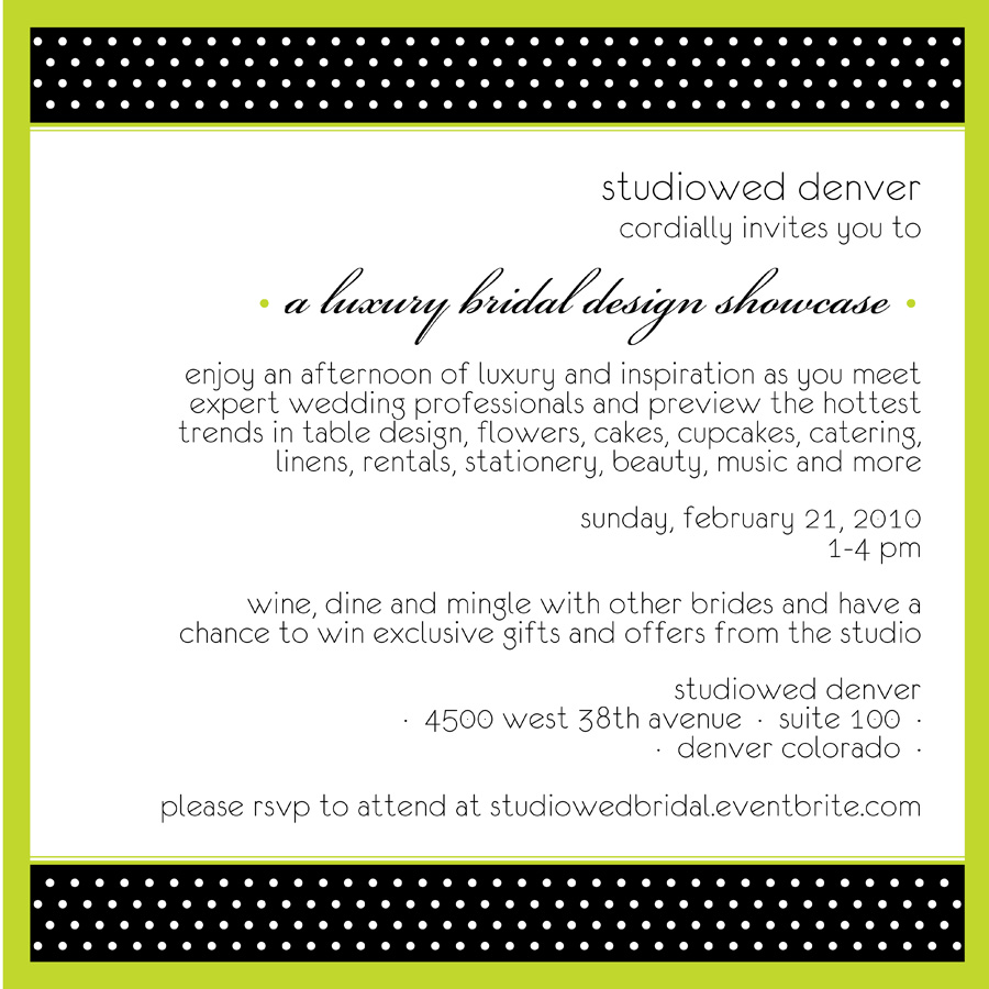 studiowed denver bridal showcase