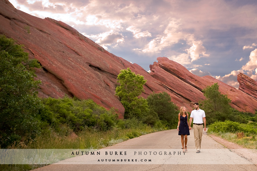 red rocks denver colorado engagement session