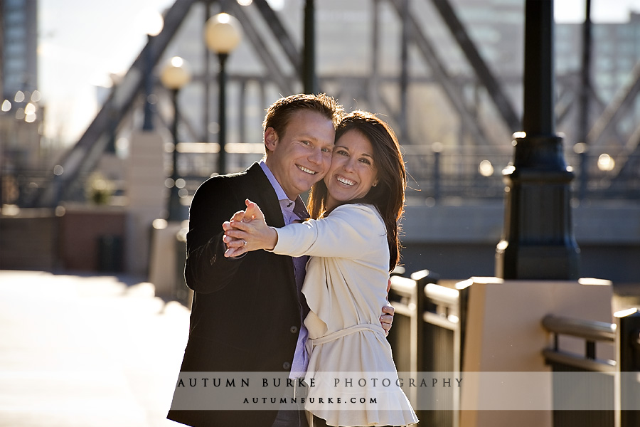 downtown denver wedding engagement portrait session