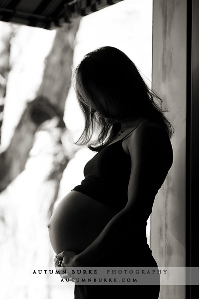 denver colorado maternity belly silhouette