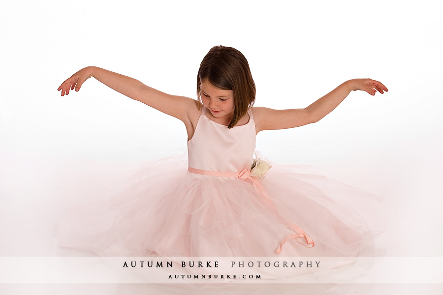 denver kids portrait girl pink ballerina