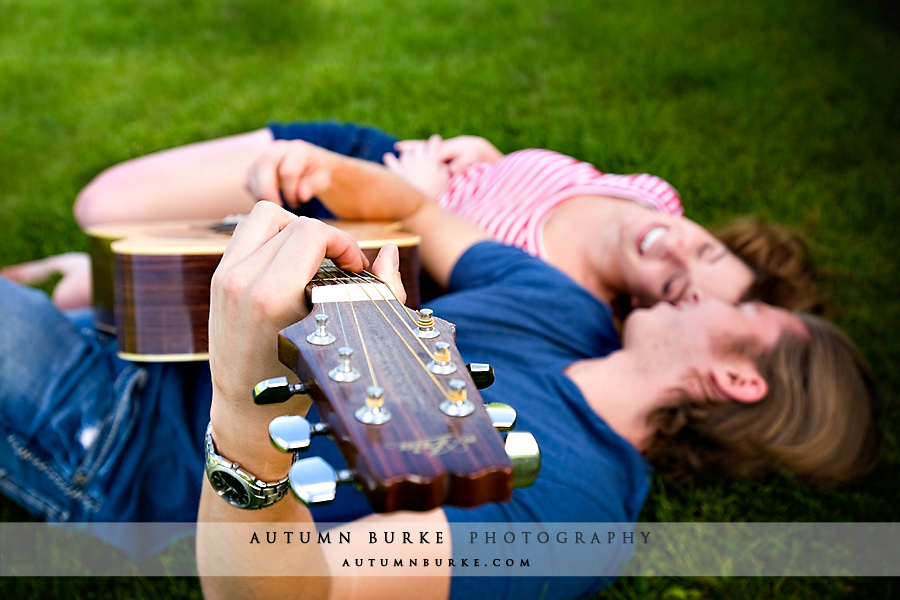 littleton colorado engagement portrait session guitar