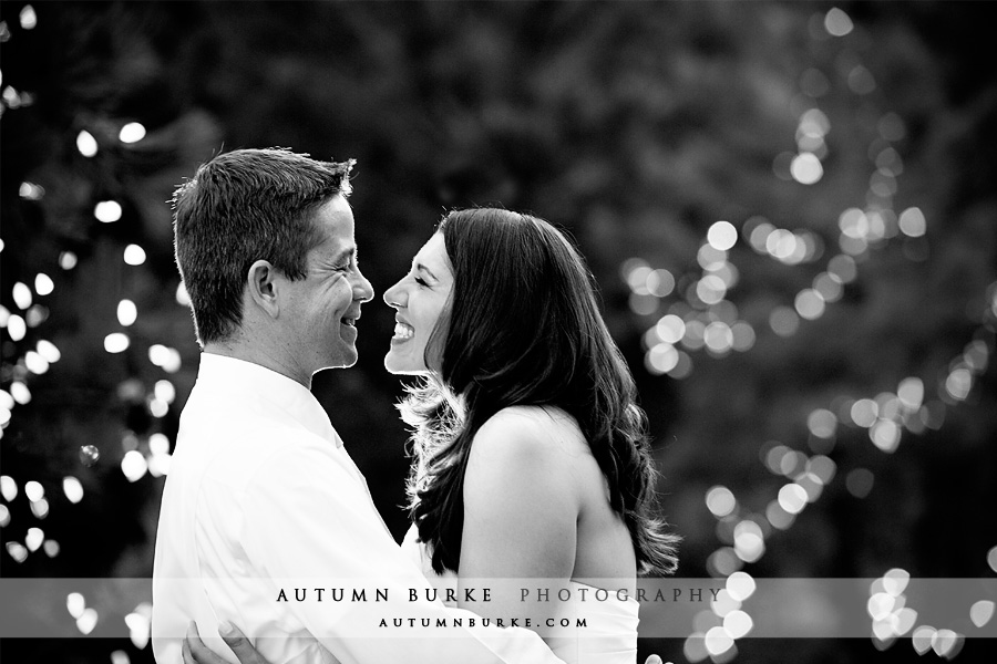 colorado bride and groom at night