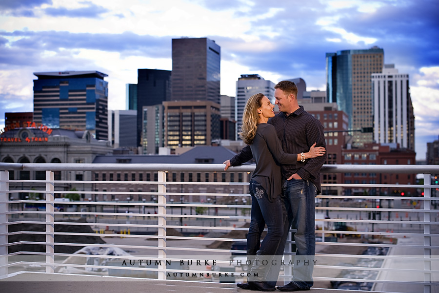 downtown denver lodo colorado skyline cityscape engagement portrait session