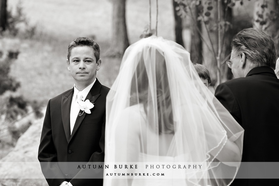 colorado wedding ceremony groom