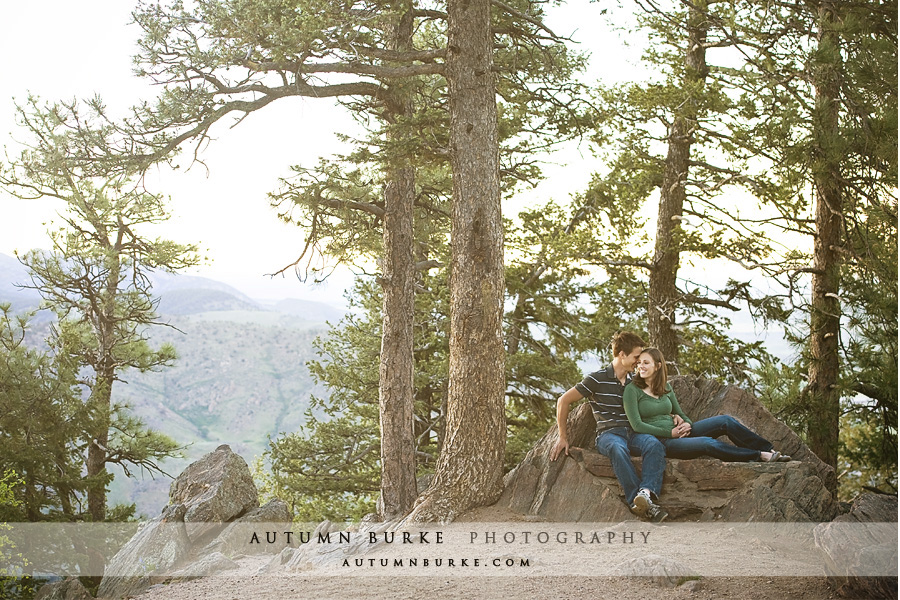 colorado lookout mountain wedding engagement portrait session