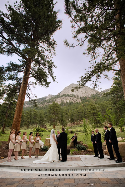 della terra estes park colorado mountain wedding ceremony