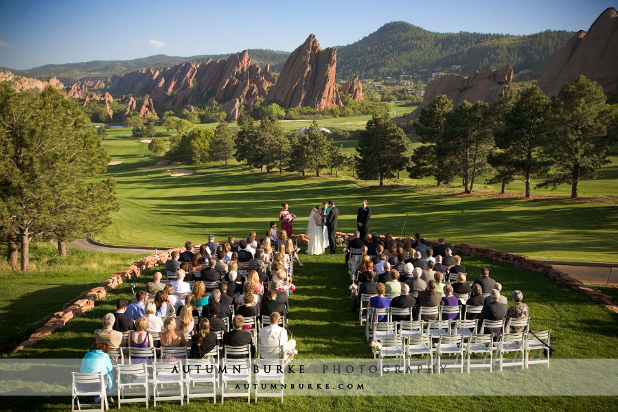 arrowhead golf club colorado wedding ceremony