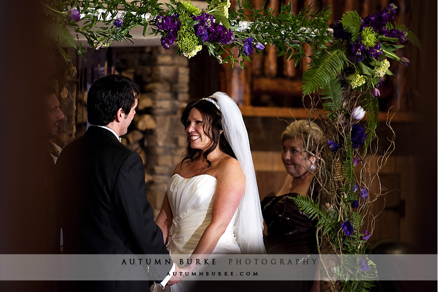 spruce mountain wedding ceremony alberts lodge