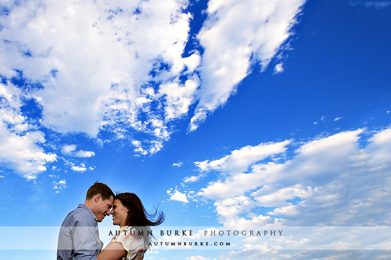 colorado bluebird sky wedding engagement session