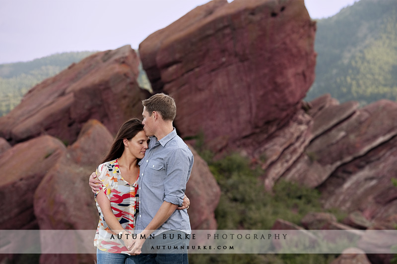 red rocks ampitheater denver colorado engagement portrait session