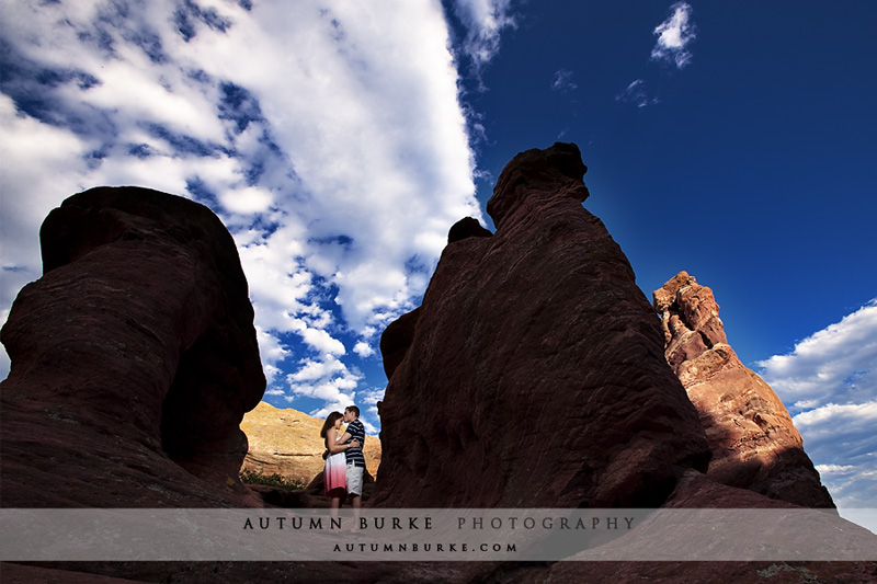 red rocks denver colorado wedding engagement portrait session