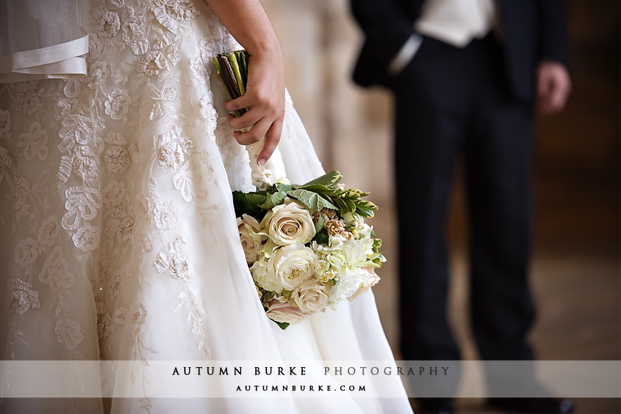 antique vintage wedding bouquet lace colorado wedding the sanctuary