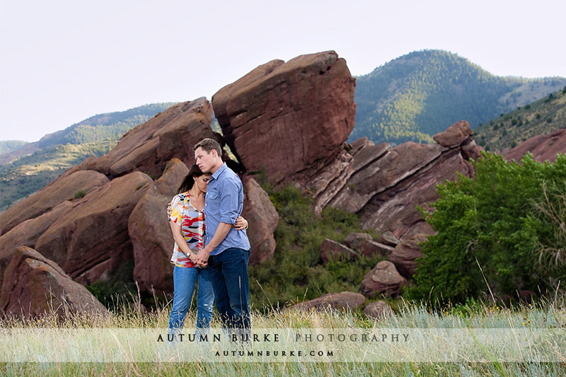 red rocks colorado wedding engagement portrait session