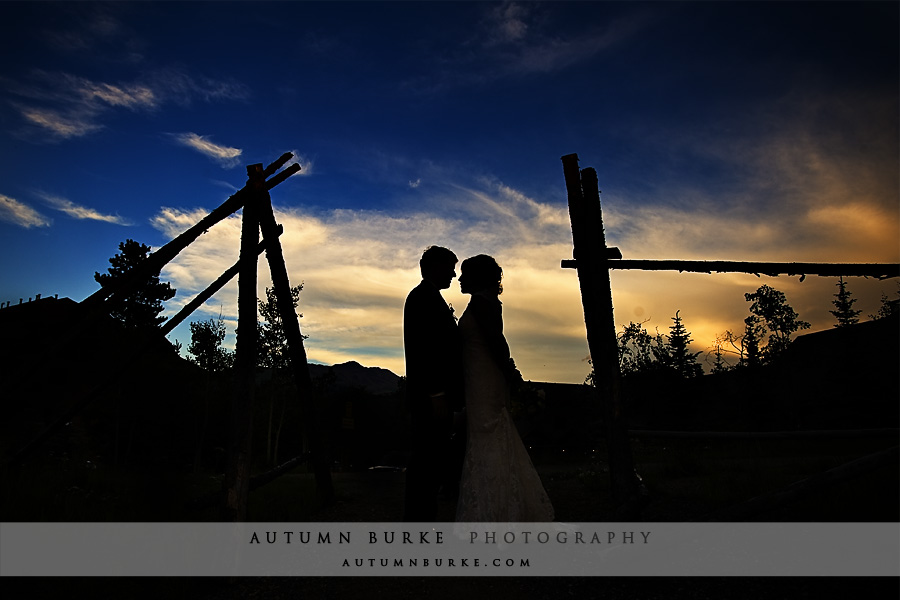 breckenridge colorado wedding mountain sunset