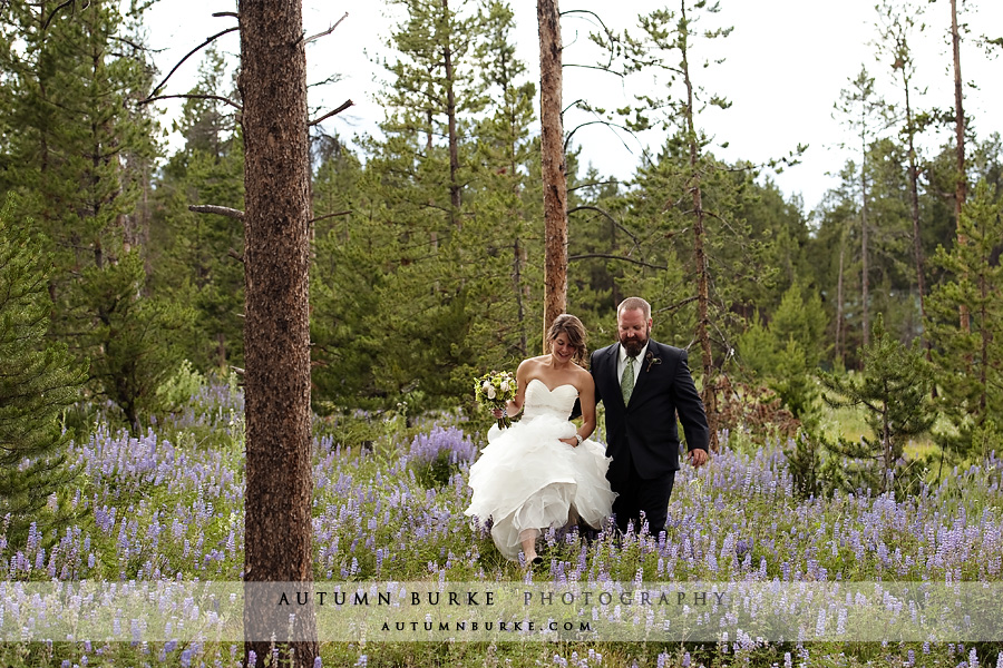 wild horse inn wedding winter park colorado tabernash wildflowers bride and groom