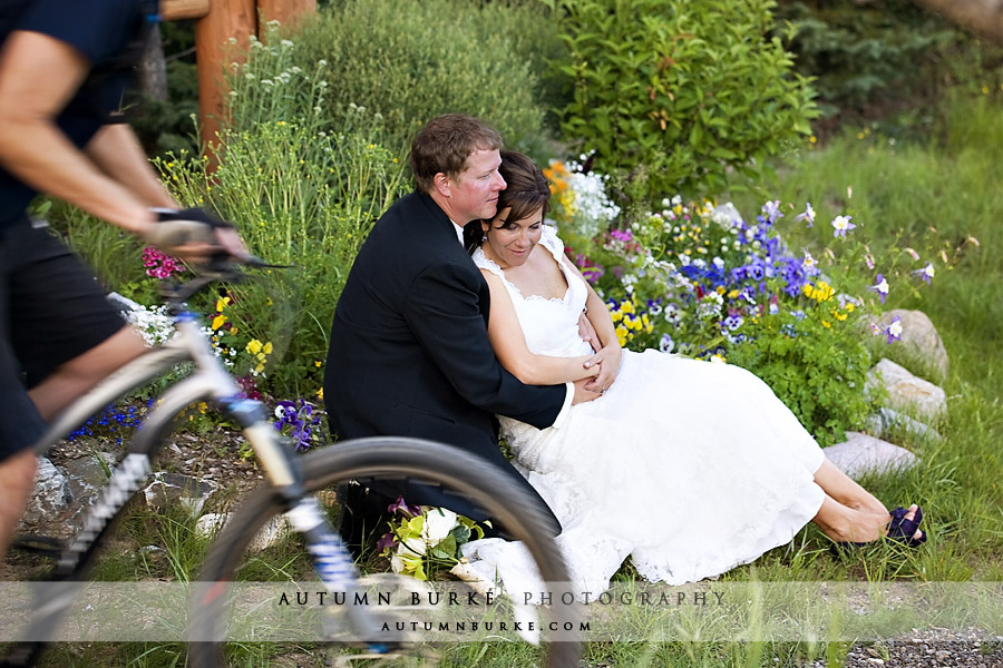 colorado mountain wedding breckenridge mountain bike trail