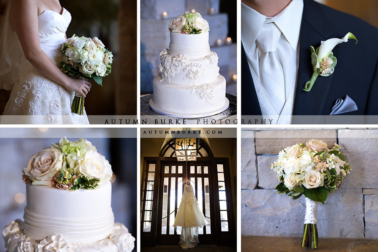 sanctuary colorado wedding details dress cake floral