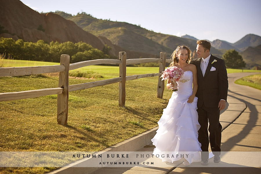 arrowhead golf colorado wedding first look bride groom