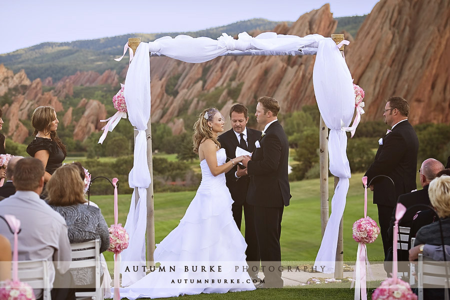 arrowhead golf club littleton colorado wedding ceremony colorado