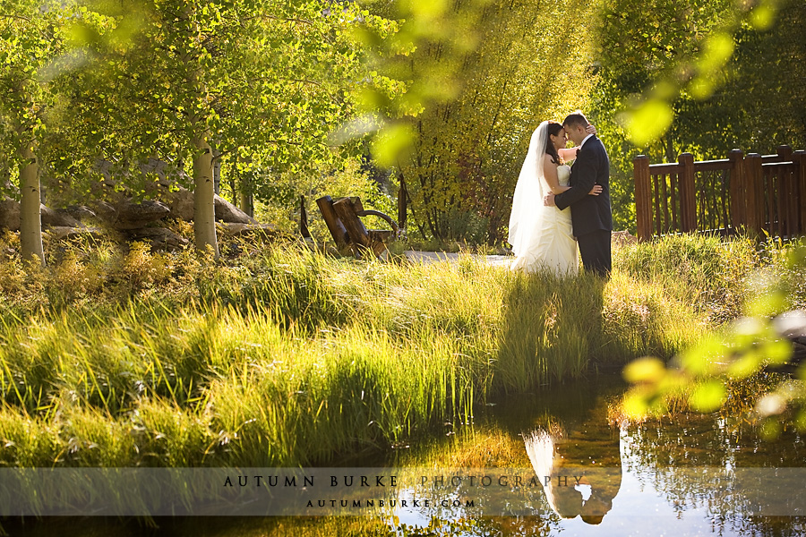 betty ford alpine gardens vail colorado fall mountain wedding aspen reflection pond