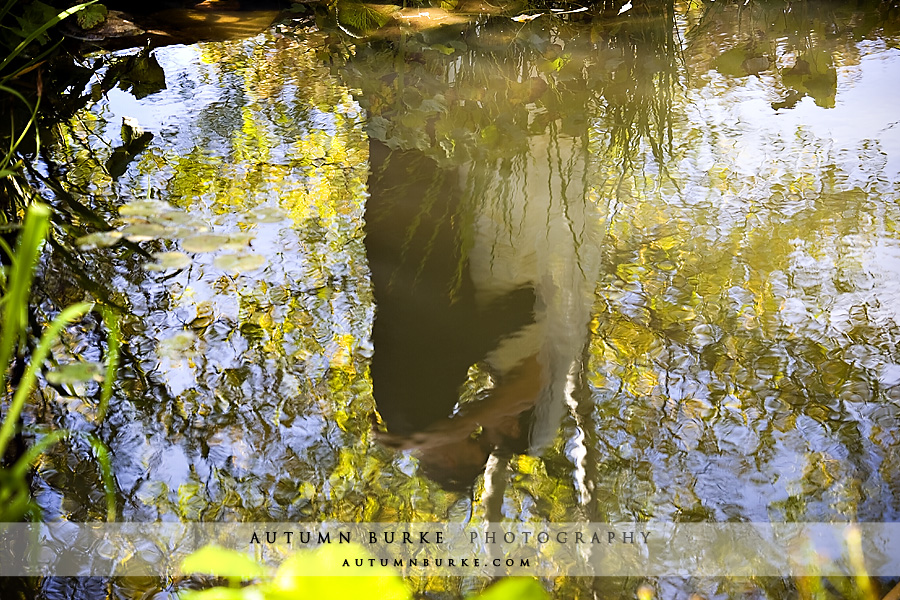 vail colorado mountain wedding aspen fall autumn bride groom reflection portrait