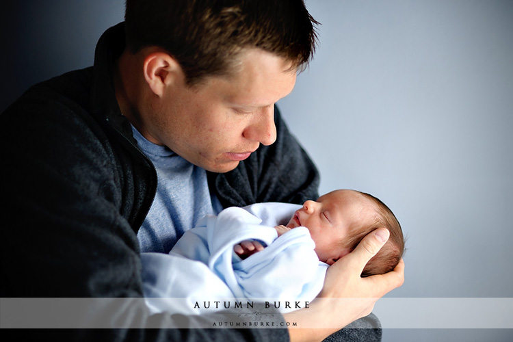 colorado baby portrait session denver newborn father son