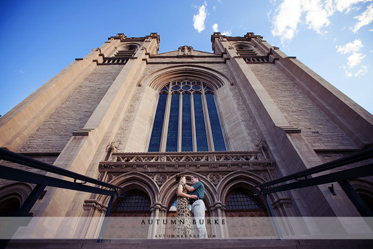 colorado engagement session historic church