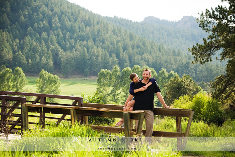 lake evergreen colorado mountain wedding engagement session