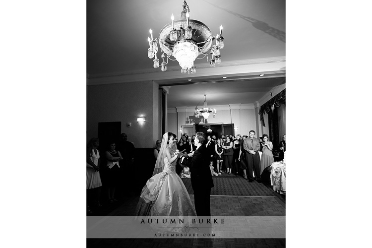 denver colorado brown palace hotel wedding first dance onxy room