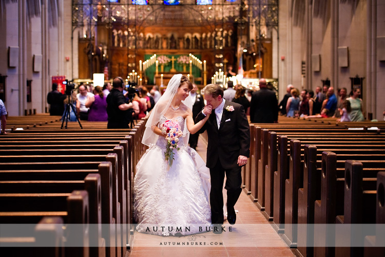 st johns episcopal cathedral denver wedding ceremony recessional