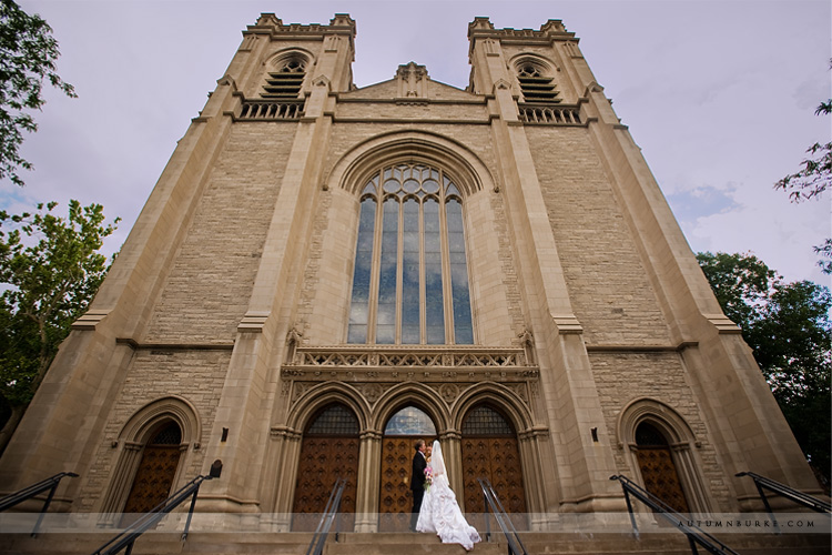 st johns denver wedding ceremony bride groom