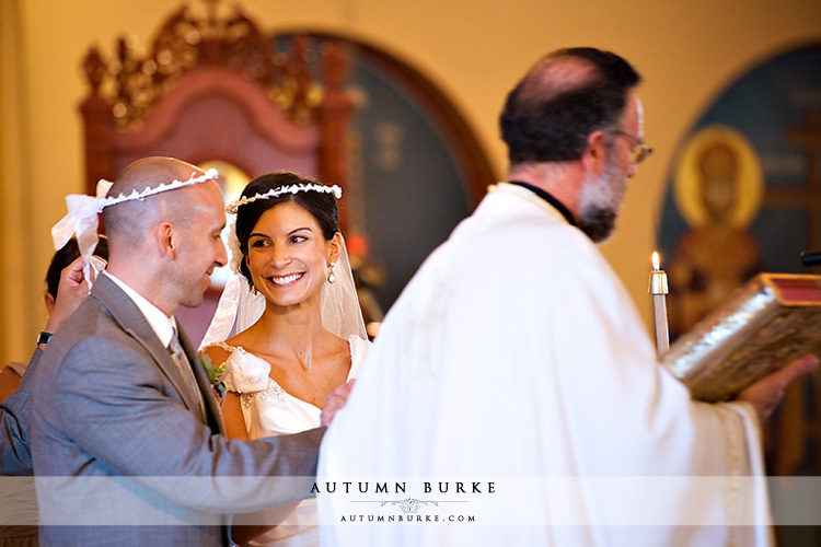 denver colorado greek wedding ceremony crowns