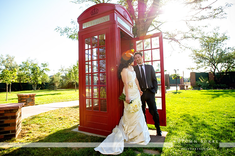 red phone booth dove house lionsgate event center wedding colorado