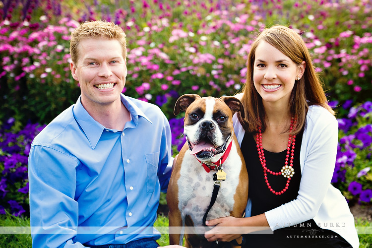 colorado family portrait wash park denver engagement session with dog