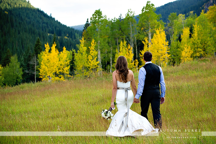 beaver creek colorado wedding beanos cabin bride and groom rustic mountain aspen