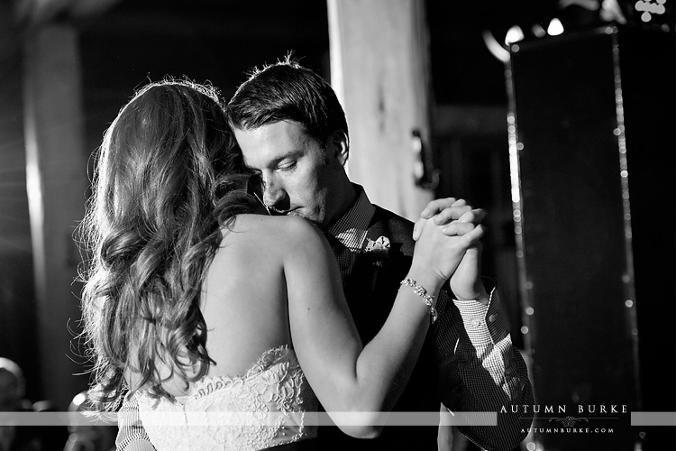 beaver creek colorado beanos cabin wedding reception first dance 