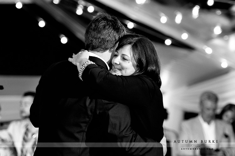 crooked willow farms larkspur colorado wedding first dance mother son dance tent courtyard