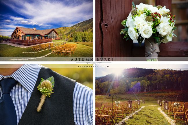 beanos cabin wedding beaver creek colorado floral bouquet outdoor rustic nature ceremony details lanterns 