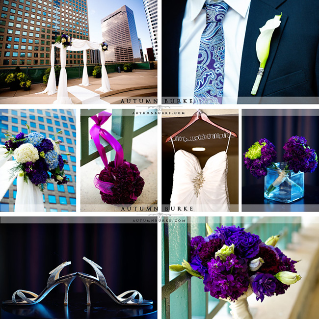 downtown denver westin hotel wedding inspiration details chuppah flowers bouquet pommander