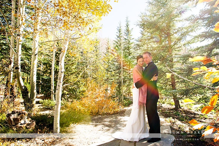 fall autumn wedding aspen outdoors vail colorado wedding betty ford alpine gardens 