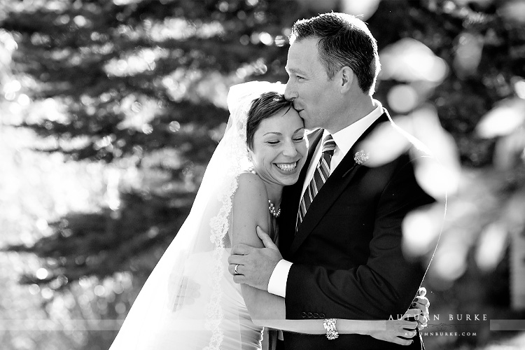 sonnenalp vail colorado mountain wedding bride and groom