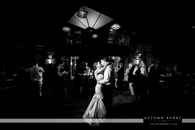 the sanctuary castle pines sedalia colorado wedding reception bride and groom dance