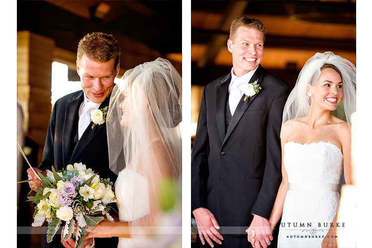 sanctuary golf colorado wedding ceremony bride and groom sedalia 