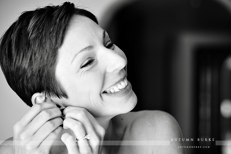 bride getting ready vail colorado mountain wedding sonnenalp