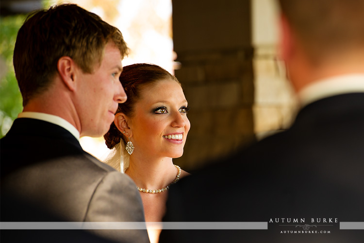 bride and groom the sanctuary wedding ceremony sedlia colorado 