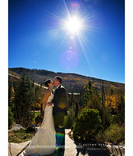 vail colorado sonnenalp wedding mountains sunflare