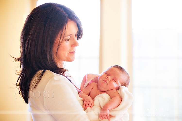 mother daughter denver colorado family portrait newborn baby