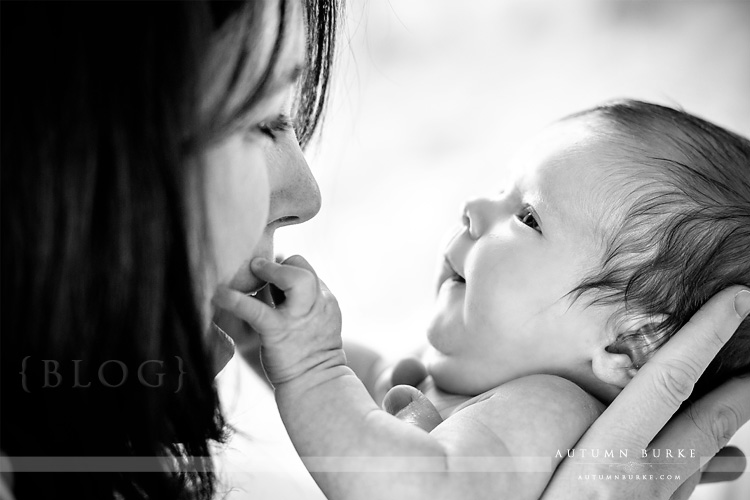 mama and baby daughter newborn portrait denver colorado lifestyle
