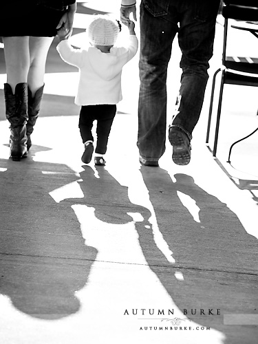 downtown denver family portrait baby shadows